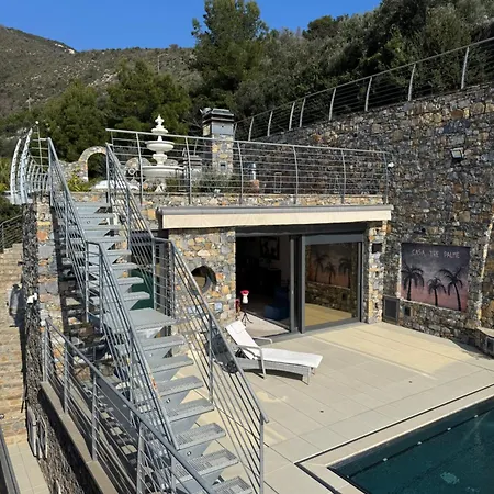 Villalino Tre Palme, Pool, 2 Schlafzimmer, 2 Baeder, Pool, Terrasse, Outdoor Fitness Apartment *